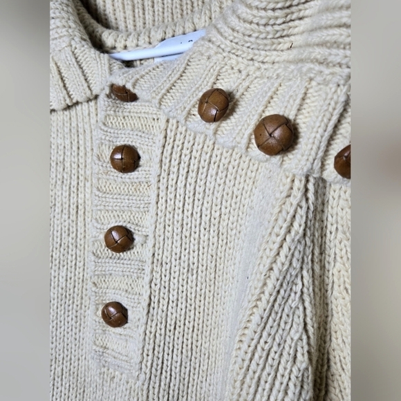 Men's Vintage French Creek Sheep & Wool 100% Virgin Wool Sweater, Size Medium - Picture 3 of 5